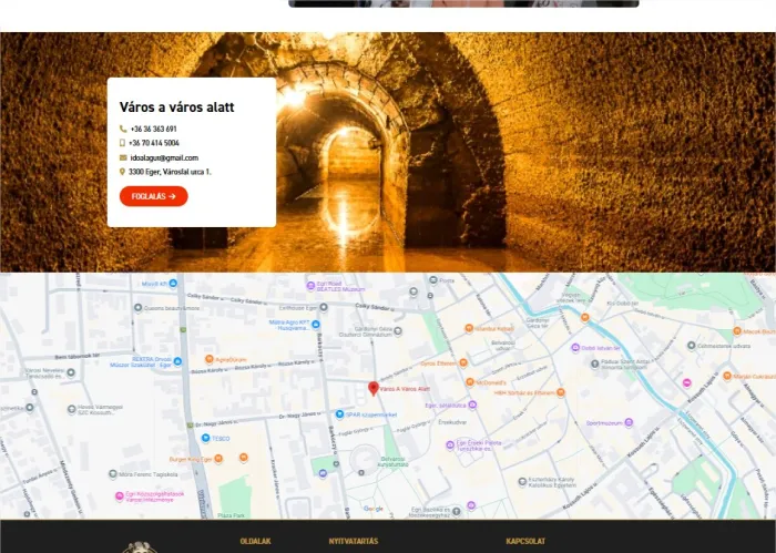 Elérhetőség helyszínének feltüntetés térképen - WN Sales