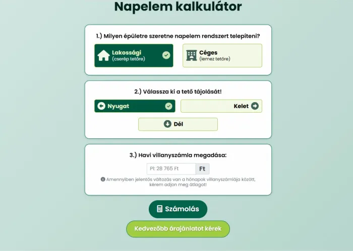 Összeg kalkulátor - WN Sales