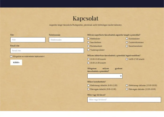 Saját űrlapkérdések készítése - WN Sales